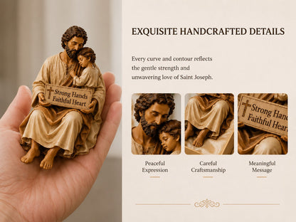 ✨Hand-Painted Ceramic Saint Joseph ✝️Protector of Fathers🙏
