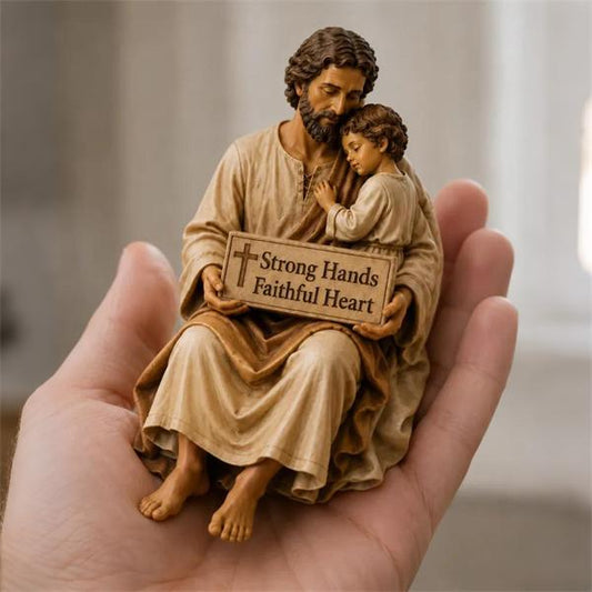 ✨Hand-Painted Ceramic Saint Joseph ✝️Protector of Fathers🙏