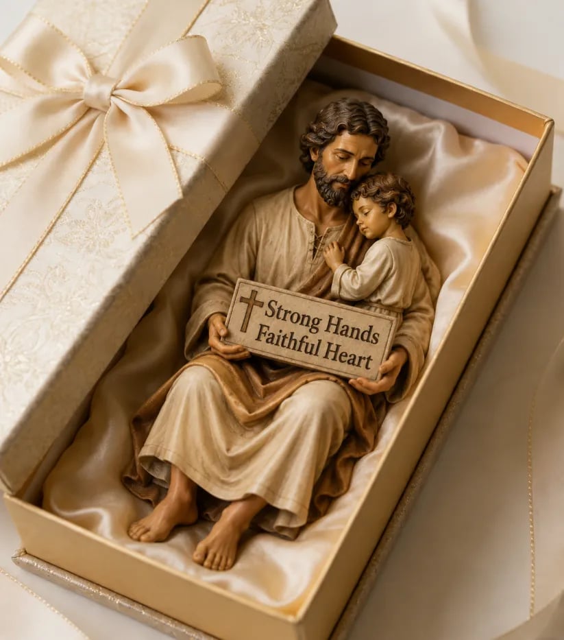 ✨Hand-Painted Ceramic Saint Joseph ✝️Protector of Fathers🙏