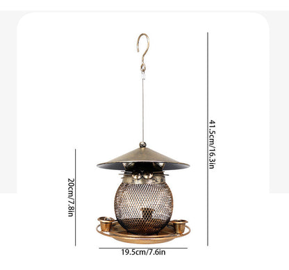🐱Vintage Metal Animal Bird Feeder | Owl & Cat Hanging Wild Bird Feeders